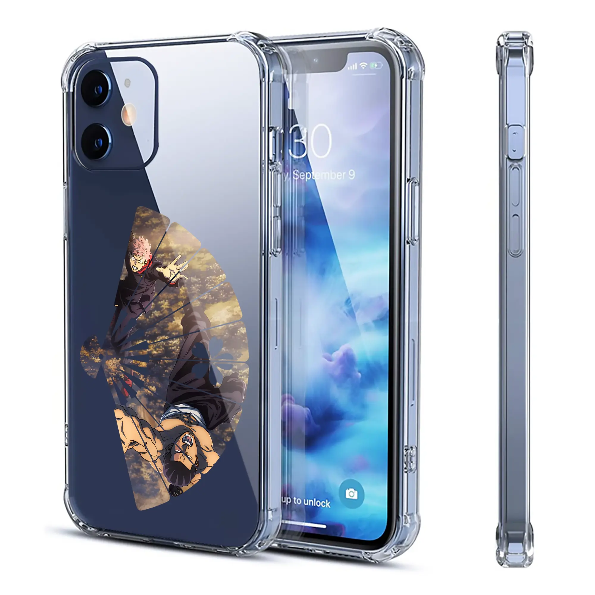 呪術廻戦 グッズ,東堂 葵 - IPhone 12シリーズ対応 ・ 透明スマホケース ・ クリアソフトケース ・ TPU素材 ・ 耐衝撃 ・ 高密着 ・ 防汚 防指紋 ・ 簡単着脱